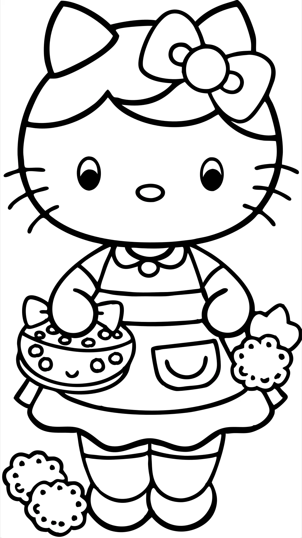 color pages hello kitty